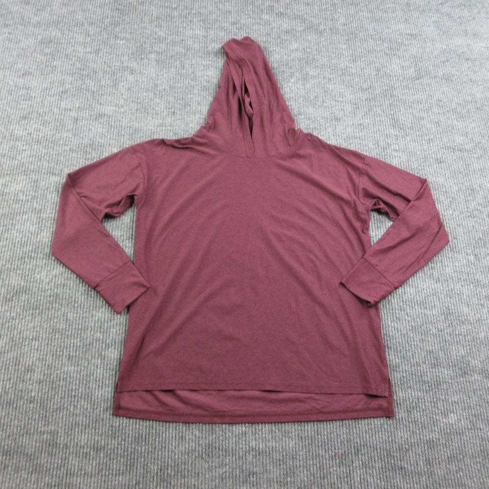 We Wander Hoodie Sweatshirt Womens L Purple Pullover WeFlex Jersey Hooded NWOT